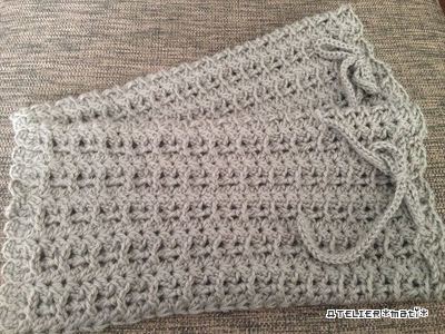 編み図 引き上げ編みのレッグウォーマー かぎ針編みの無料編み図 Atelier Mati