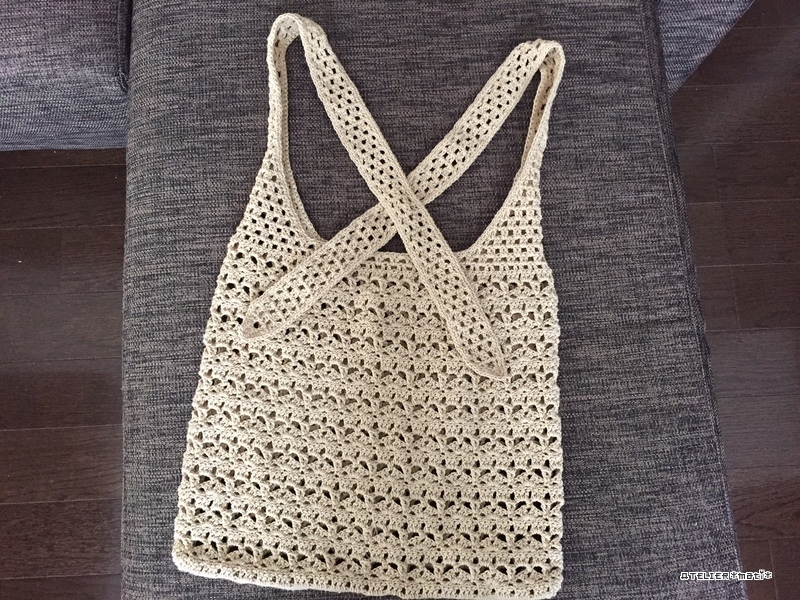 編み図 3wayのぺたんこバッグ かぎ針編みの無料編み図 Atelier Mati