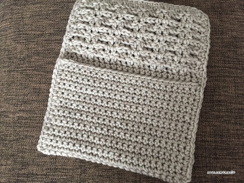 編み図 かぎ針で編むなわ編みクラッチバッグ かぎ針編みの無料編み図 Atelier Mati
