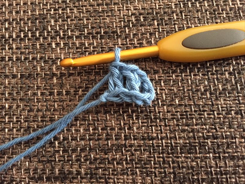 編み方解説 長編みで半円の編み方 かぎ針編みの無料編み図 Atelier Mati