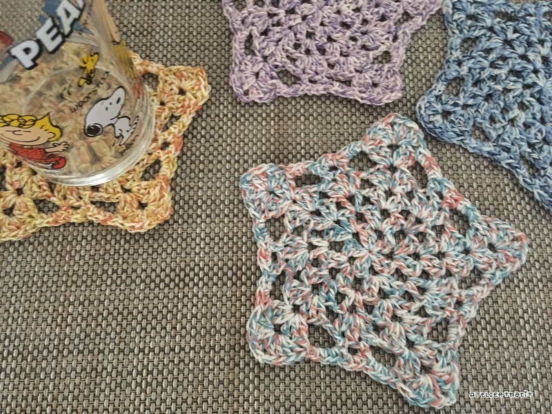 編み図 星の五角形コースター 29 かぎ針編みの無料編み図 Atelier Mati