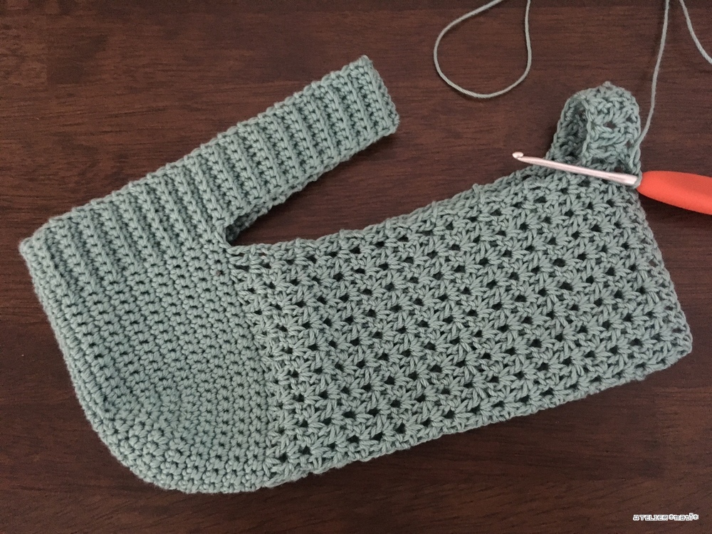 新作フットカバー 編み始め かぎ針編みの無料編み図 Atelier Mati